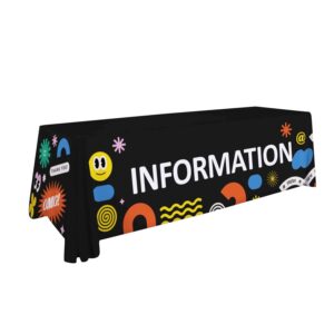 Standard Full-Color Table Throw (8' - Quick Ship Eligible)